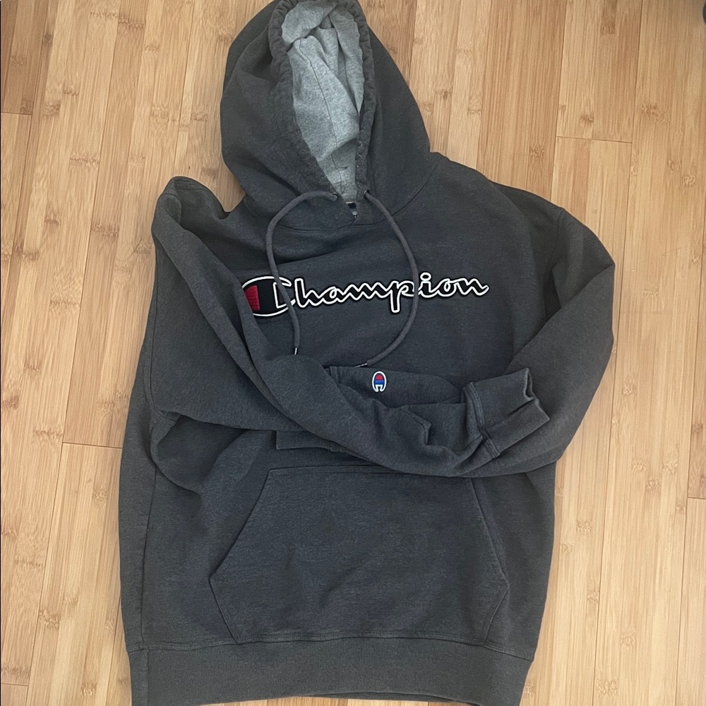 Champion Men's Dark Gray Hoodie